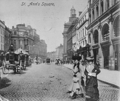 Plaza de Santa Ana, Manchester, c.1910 de English Photographer